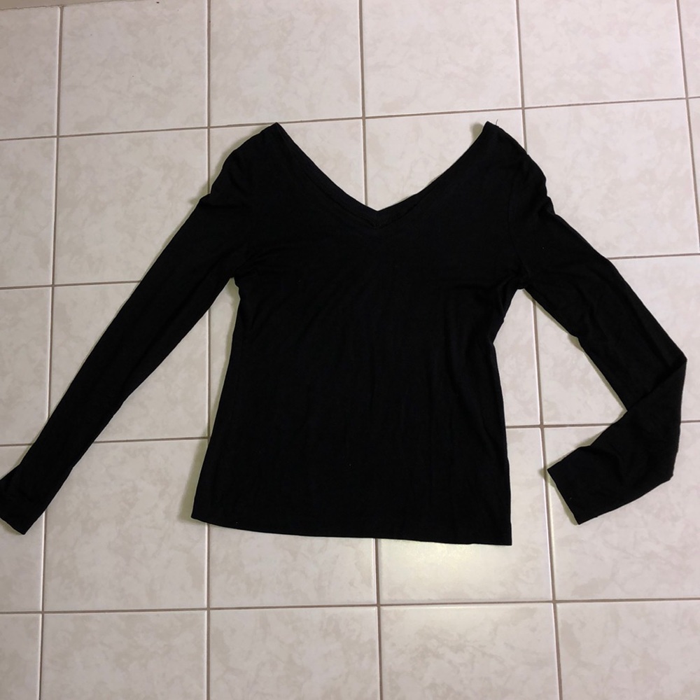 Banana Republic Black V Neck Shirt